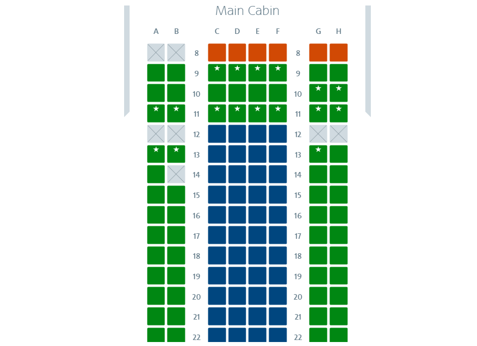 american airlines seat map 787 9