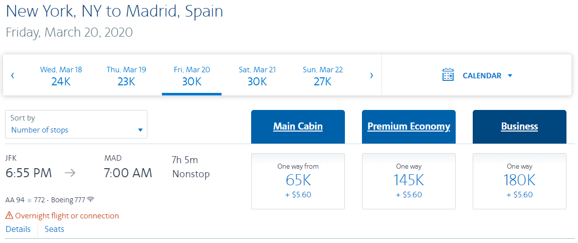 American Airlines Adds Iberia Premium Economy Awards The Points Guy 7676