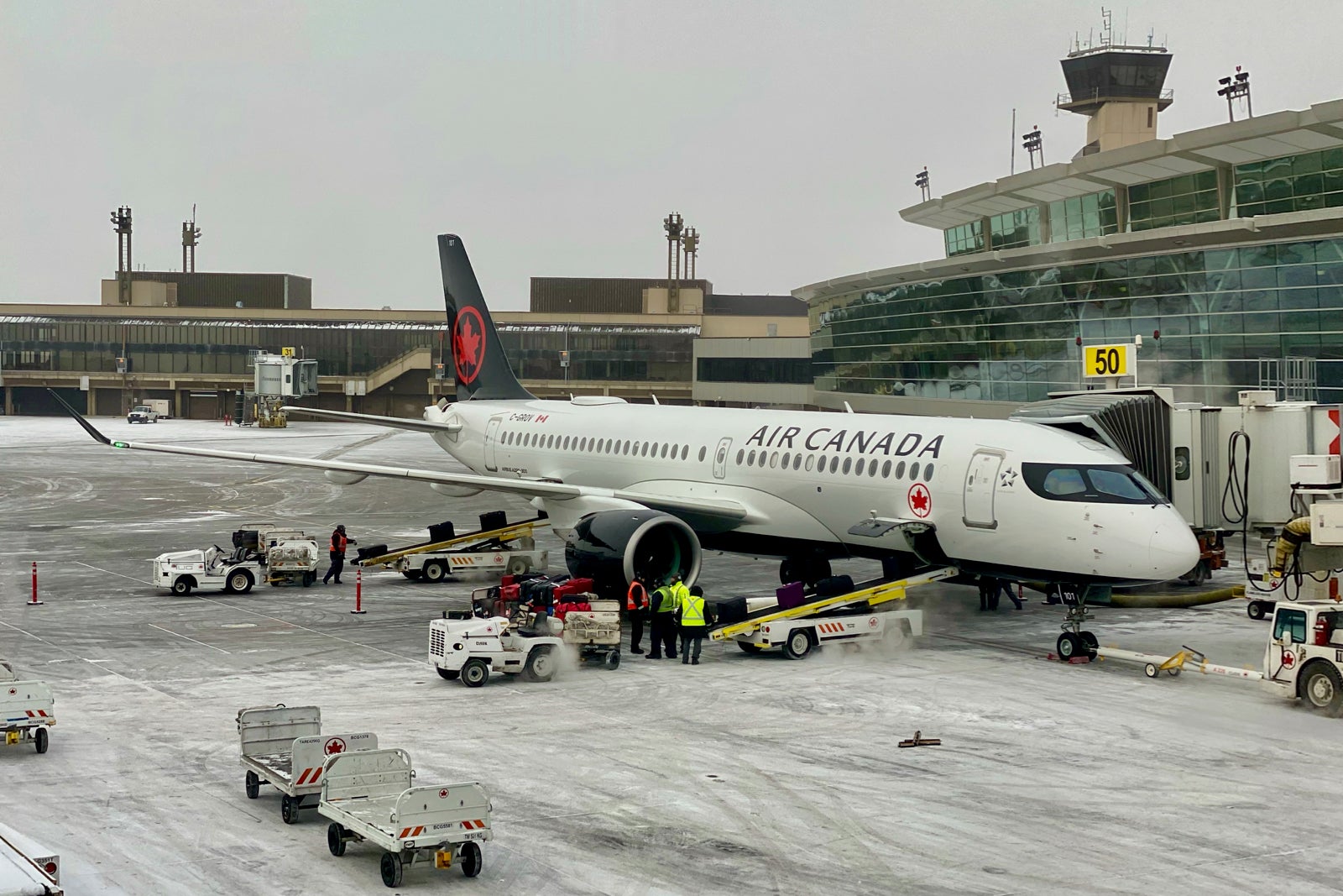AIr Canada A220 plane