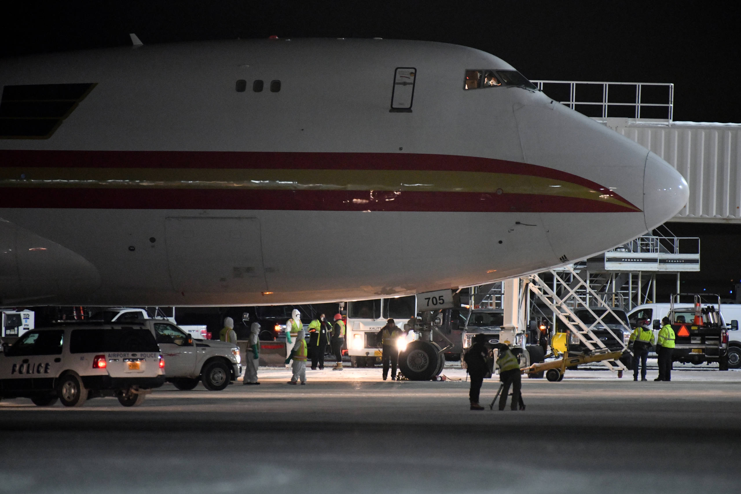 US Flight Evacuating 240 Americans From Virus Outbreak In China Refuels In Alaska