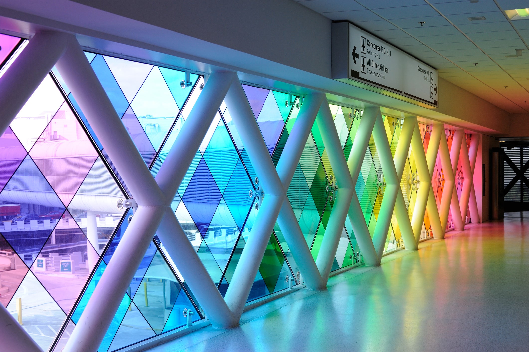 Hallway of Miami International Airport