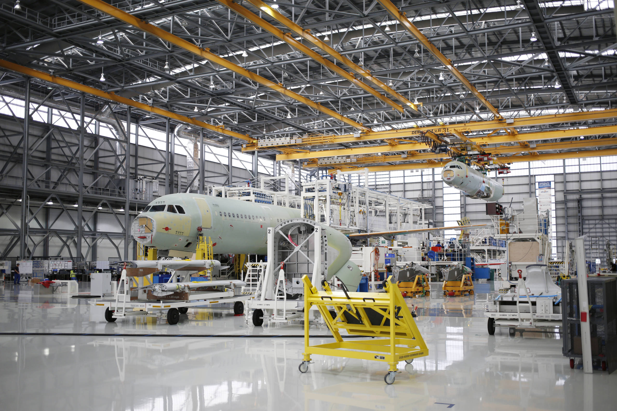 Inside The Airbus SE Assembly Facility Ahead Of Durable Goods Figures