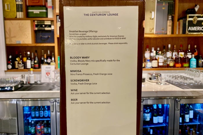 Review: Amex Centurion Lounge at New York-LaGuardia