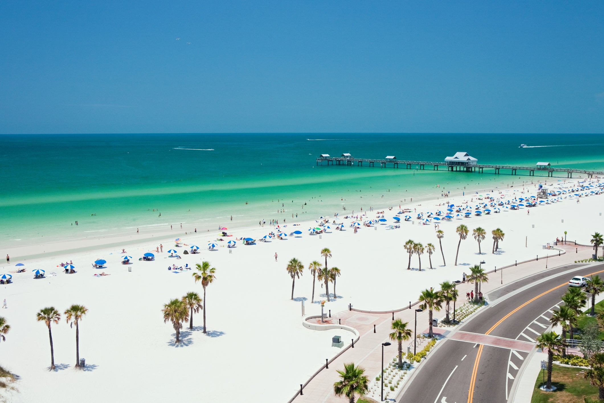 Beach scene, Clearwater, Florida