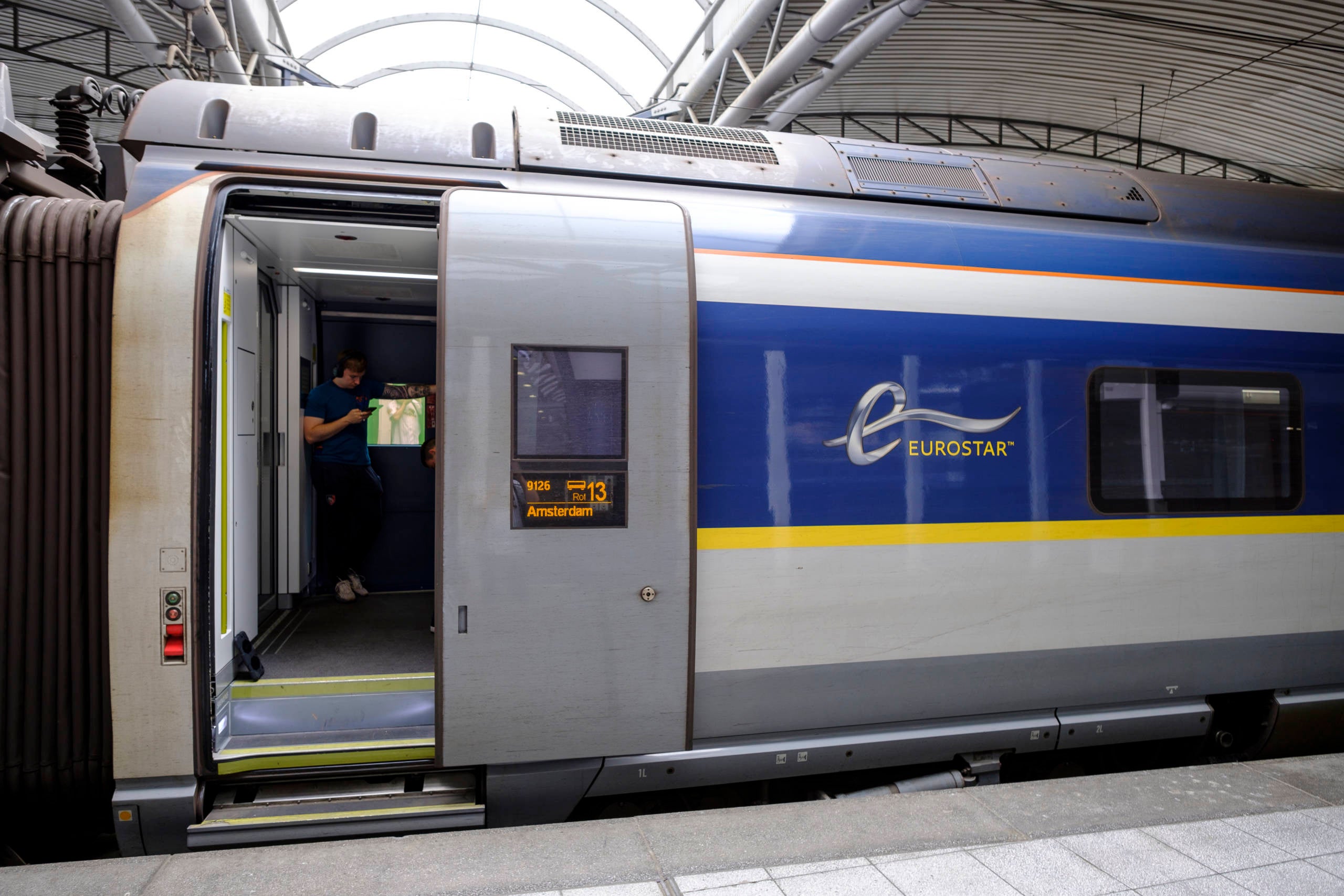 High speed Train In Brussels-South Railway Station