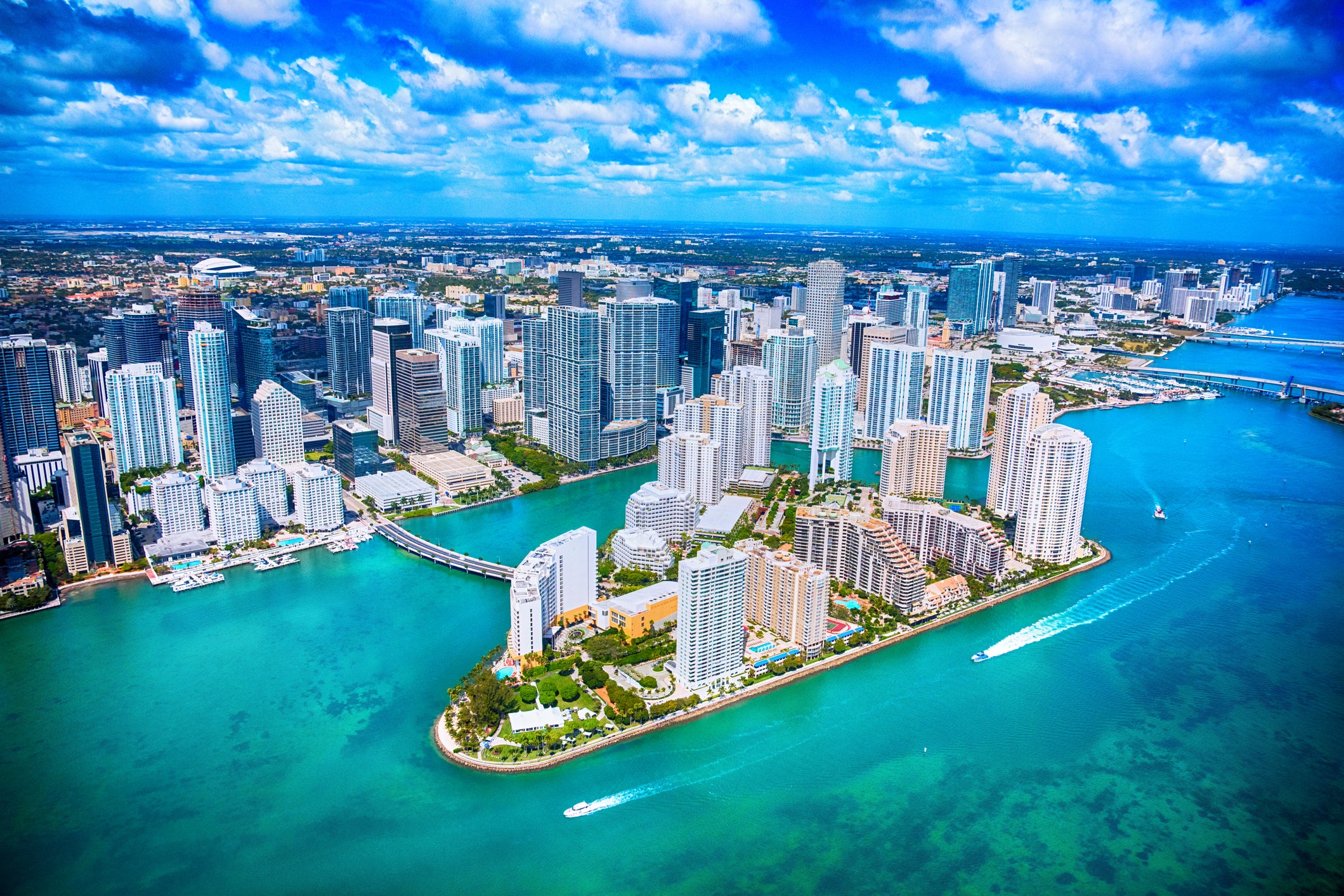 Downtown Miami and Biscayne Bay