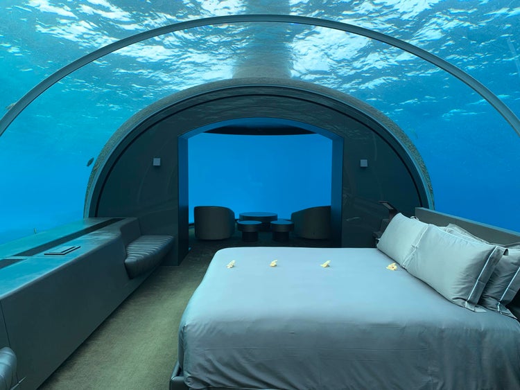 Inside The Muraka underwater villa at the Conrad Maldives - The Points Guy