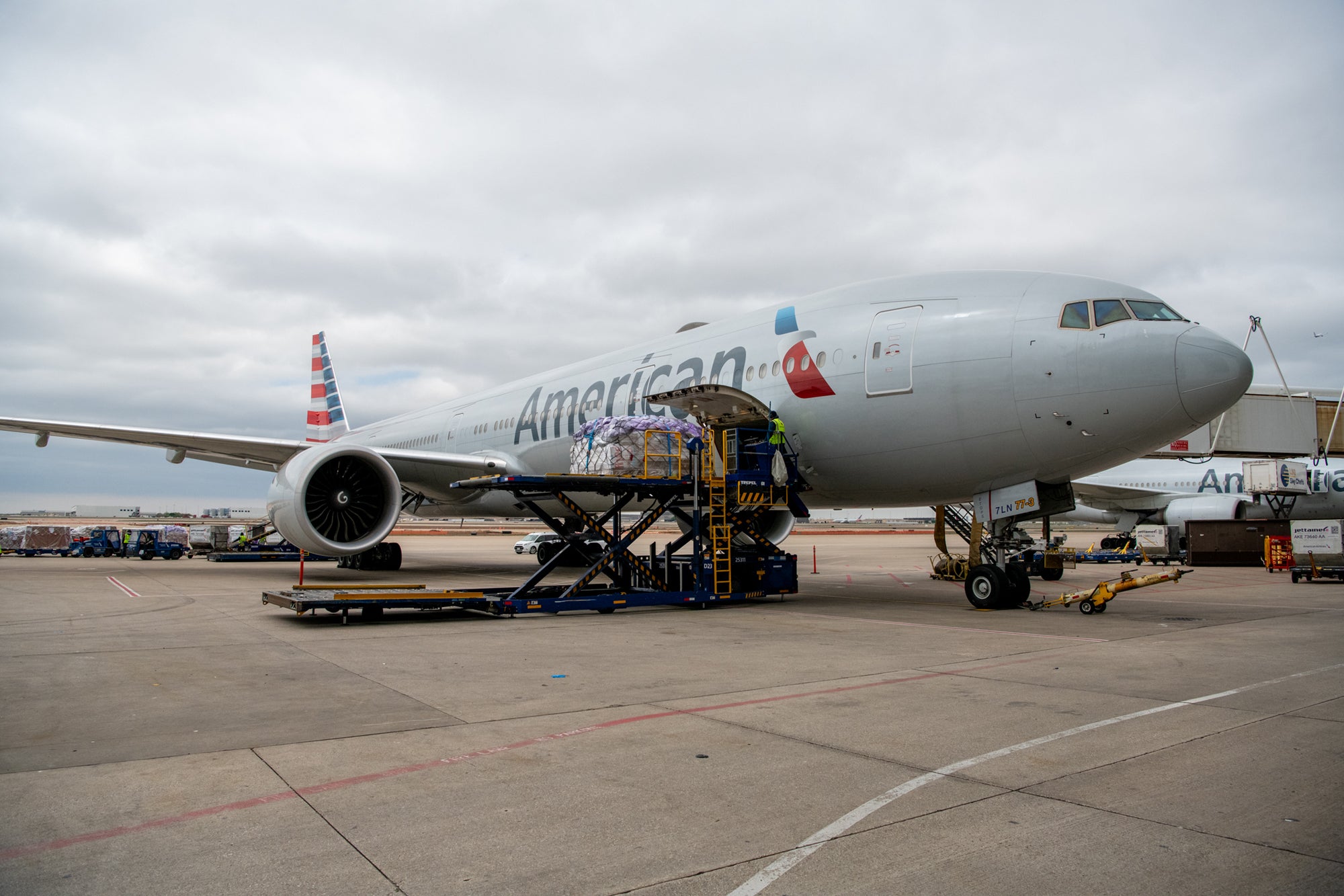 American Airlines 777-300ER cargo