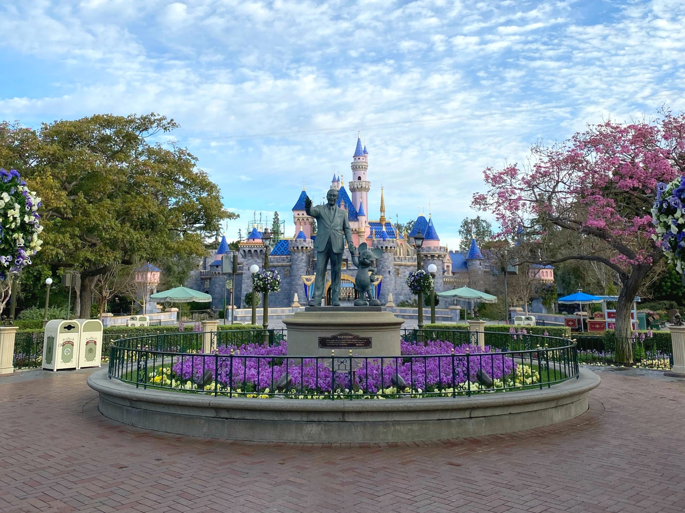 Disneyland Castle in the Spring