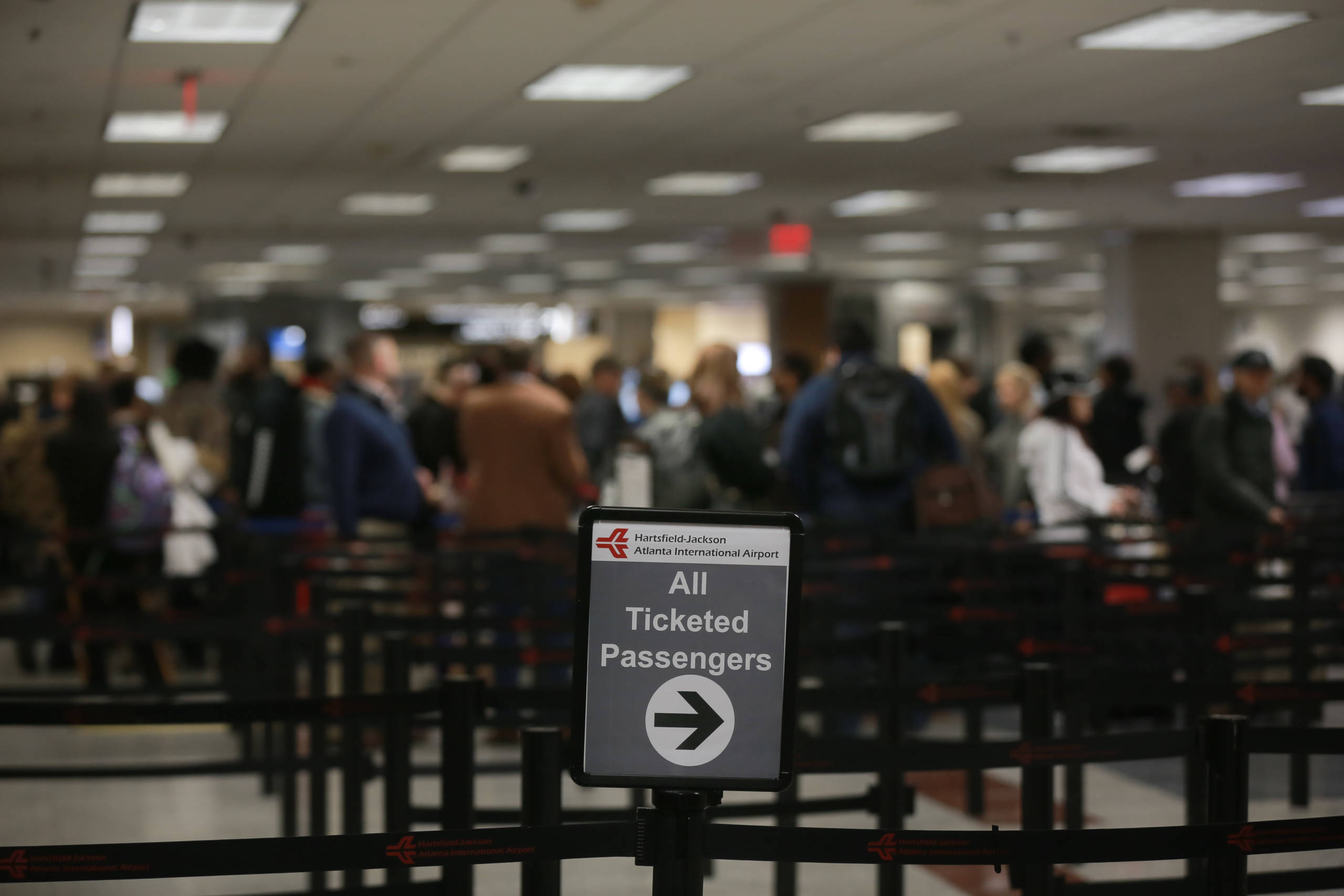 Airport Security Lanes Crimped In Atlanta Amid Shutdown