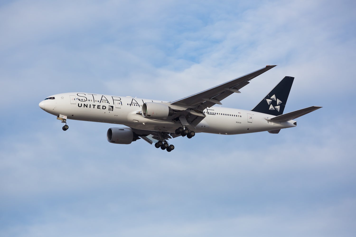 United Airlines Plane in Star Alliance Livery