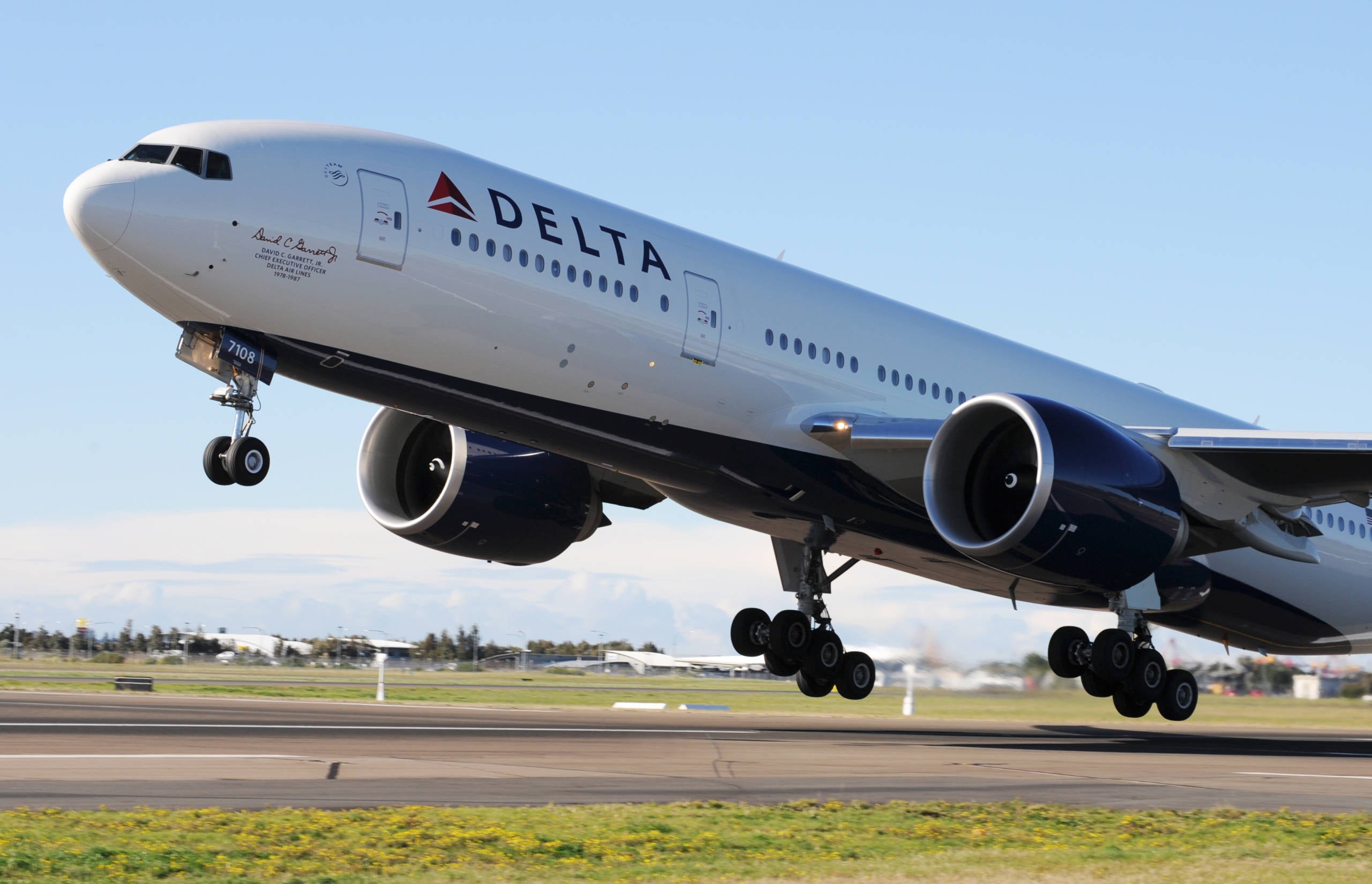 Delta Air Lines first flight from Sydney to Los Angeles