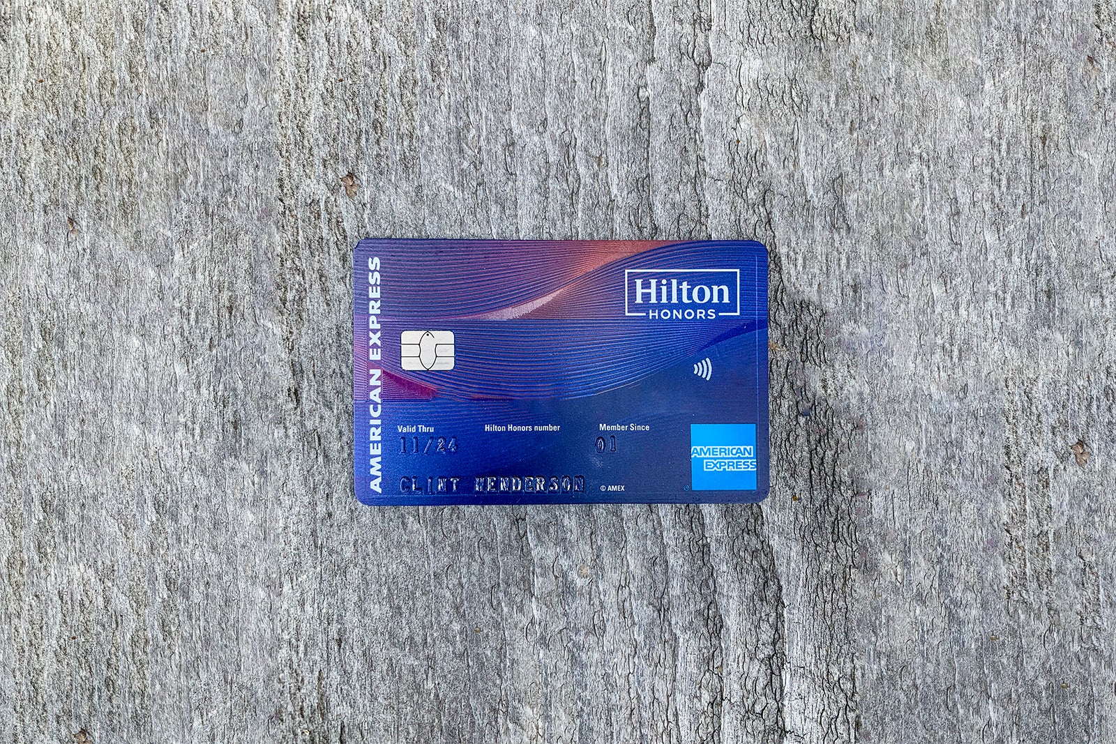 希尔顿荣誉美国运通渴望卡。（照片由Clint Henderson / Points Guy）