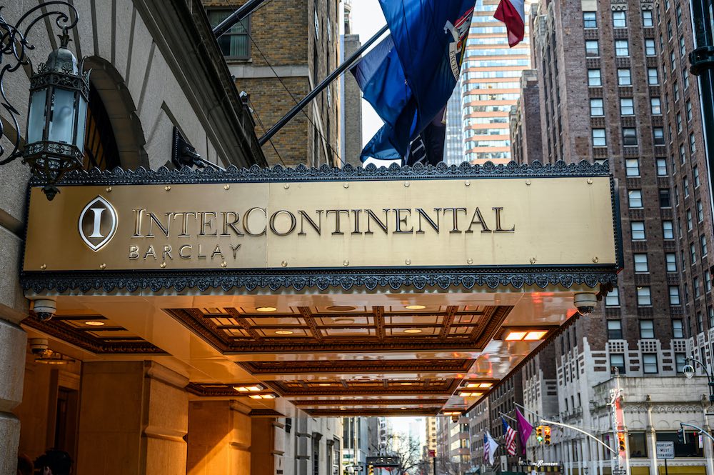 InterContinental New York Barclay Sign