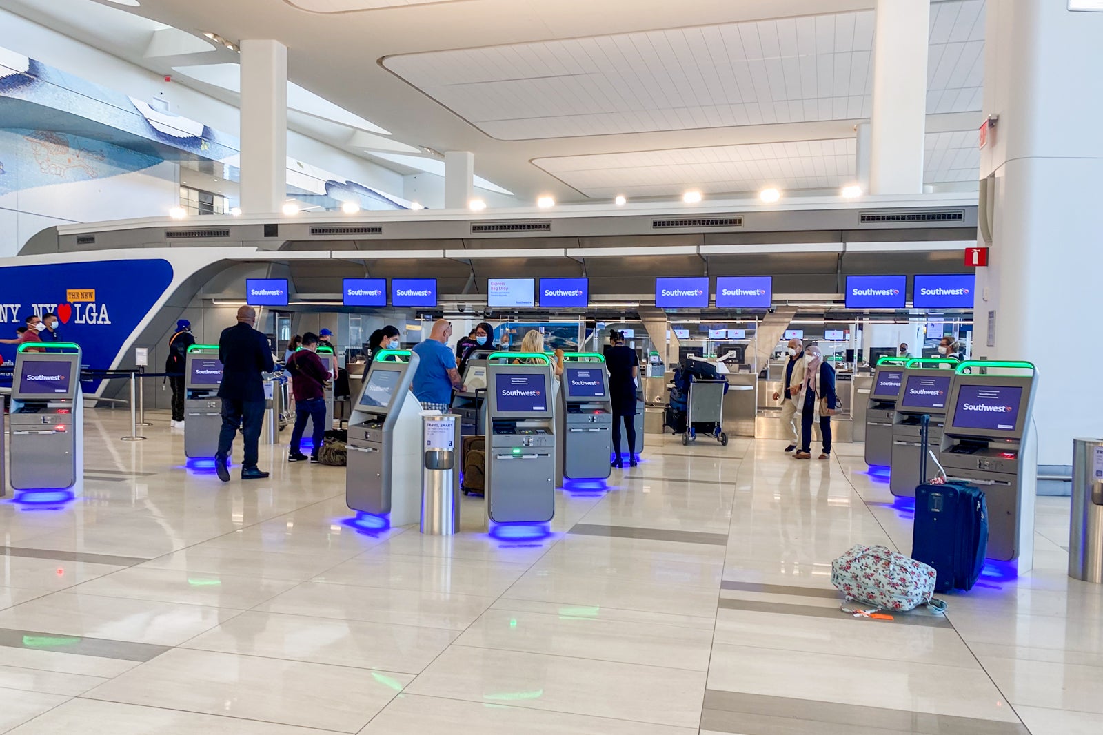 Southwest check-in area at LGA