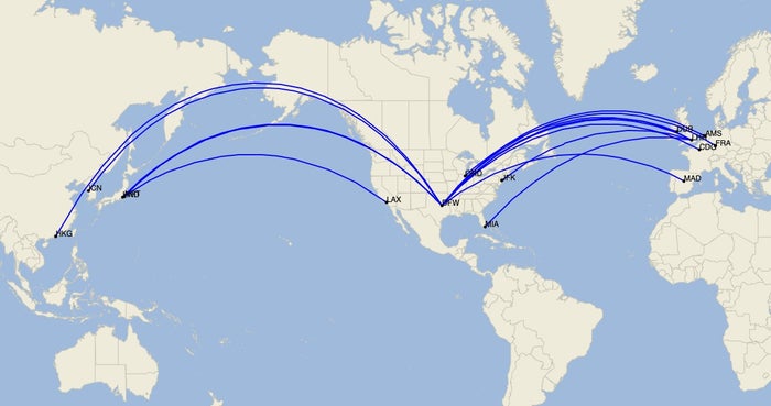 These are the long-haul routes US airlines plan to fly in July