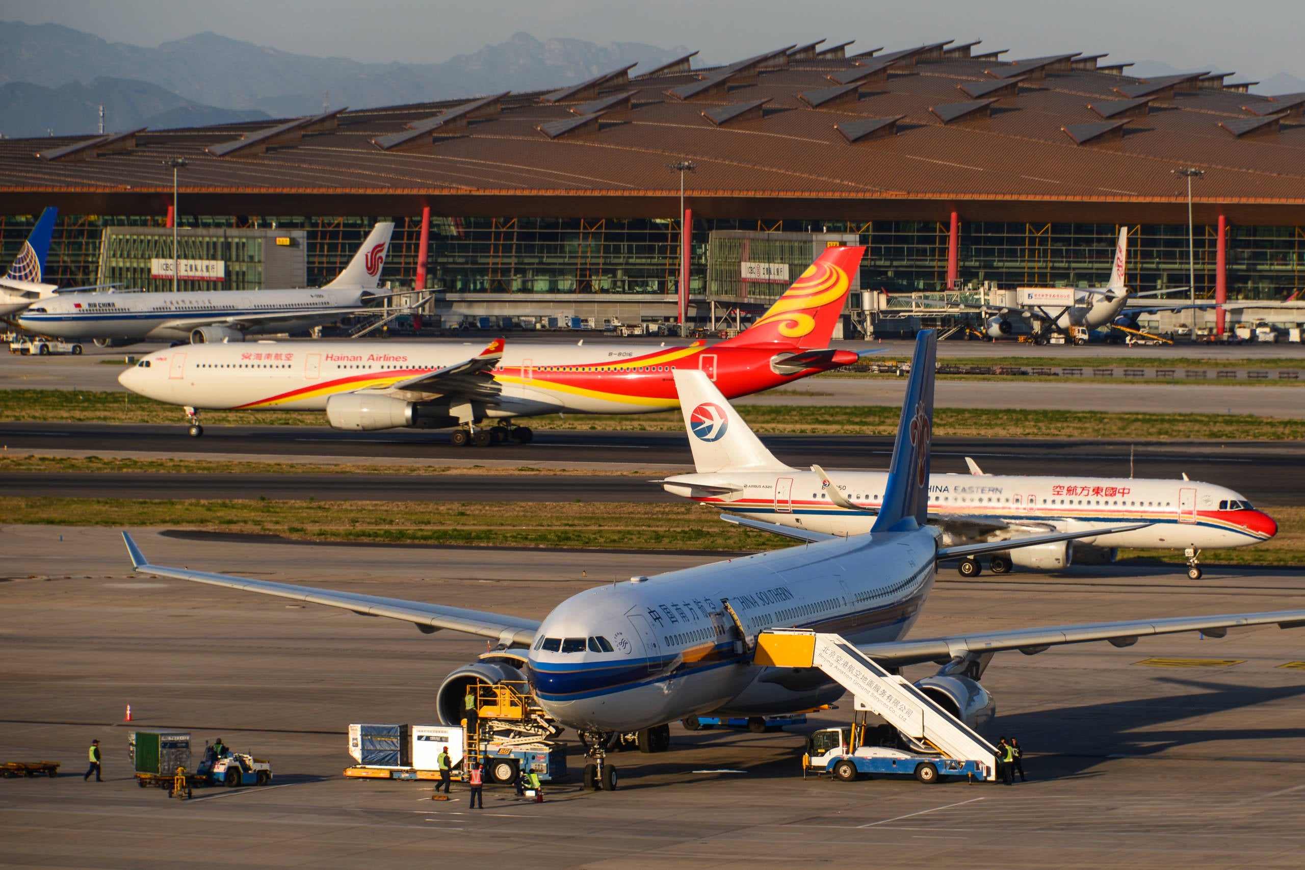 Planes At Airport In Beijing