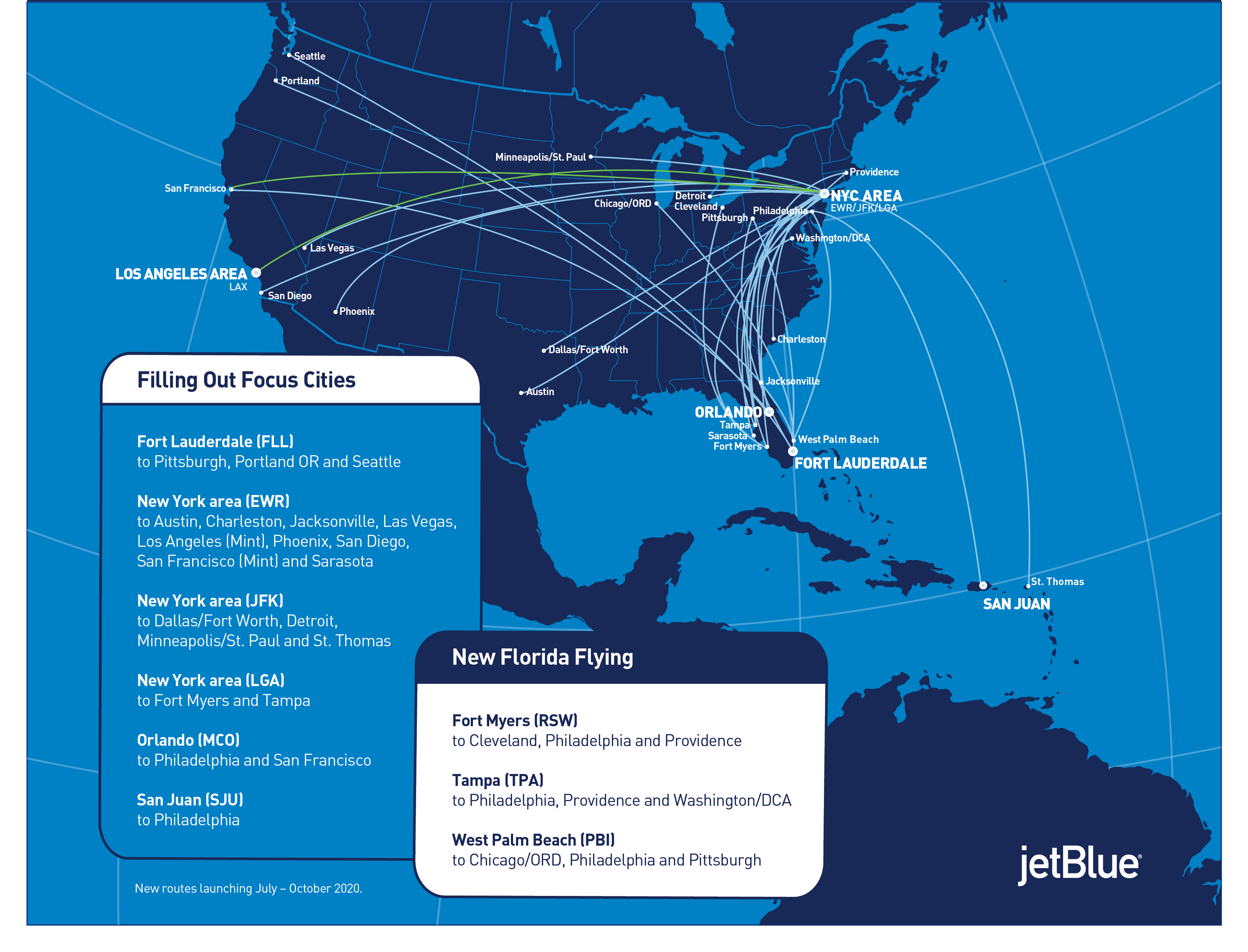 JetBlue Announces 30 New Routes As Leisure Travel Ticks Up   JetBlue Will Add 30 New Routes Launch Mint® At Newark E1592487608695 