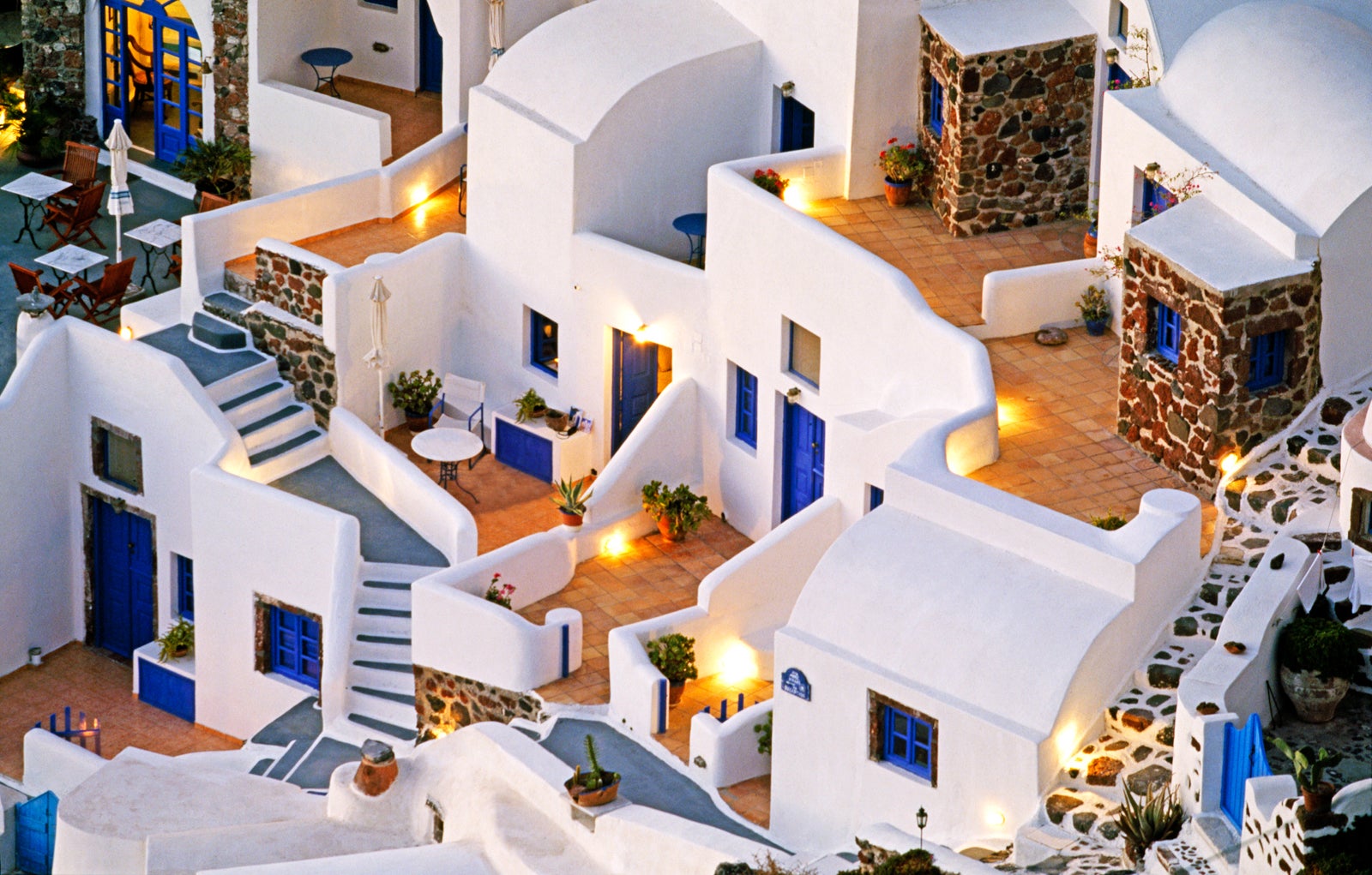 Typical Santorini architecture