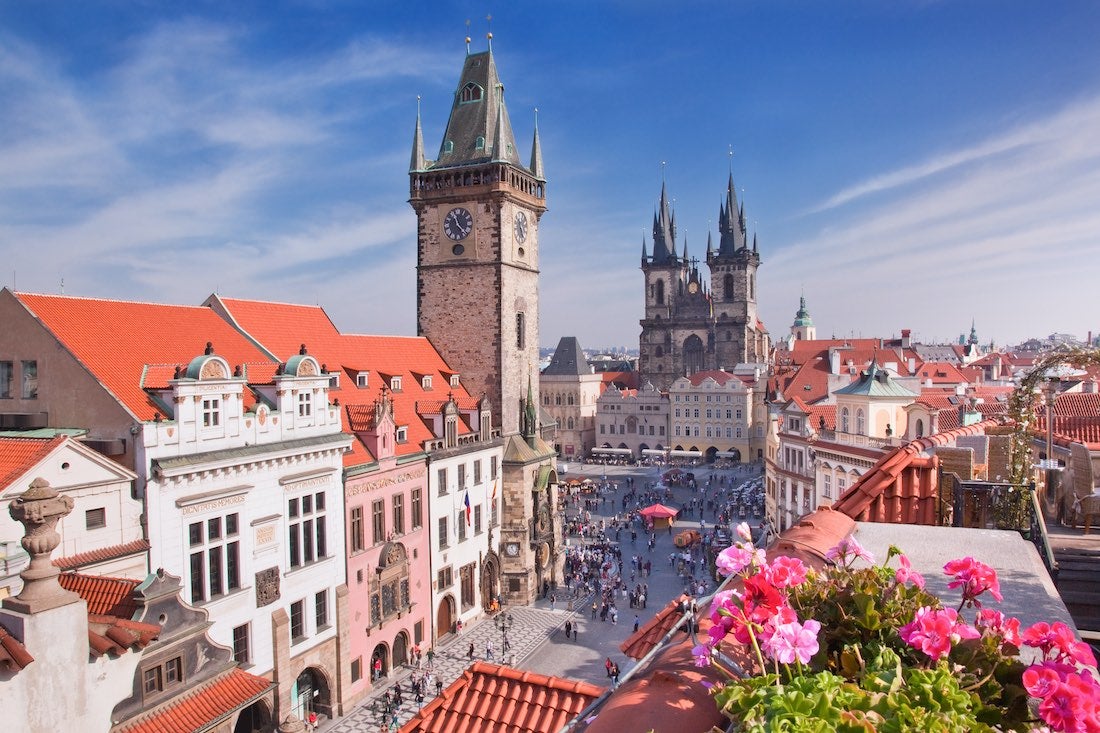 Old Town Square in Prague Czech Republic