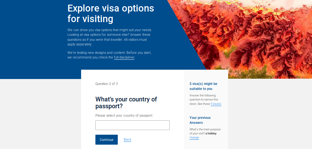 online tourist visa application for australia