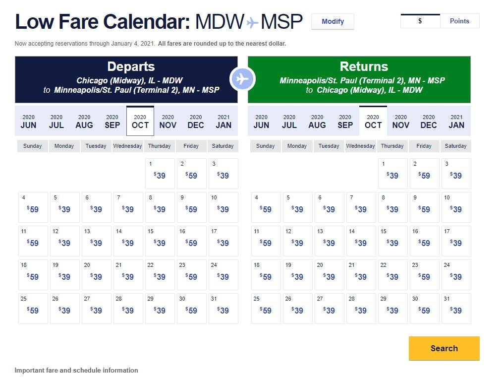 Southwest flash sale drops round-trip fares below $80 on short routes ...