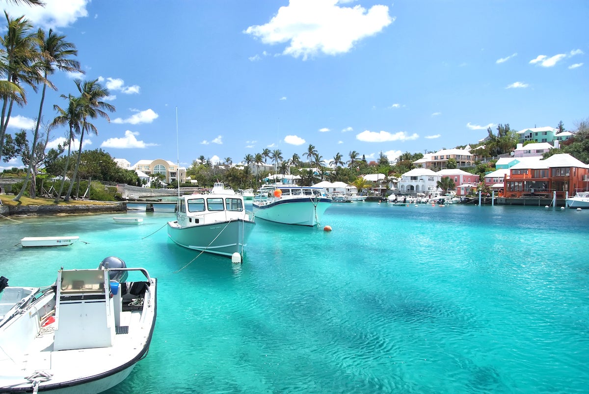 Boats on the water in Bermuda
