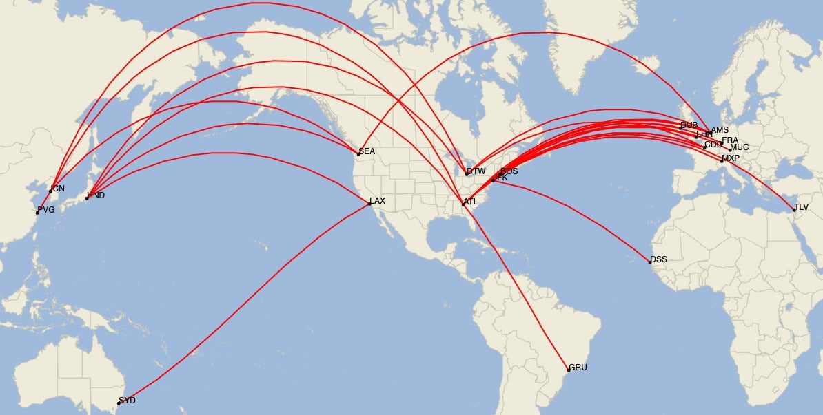 These are the long-haul routes US airlines plan to fly in August