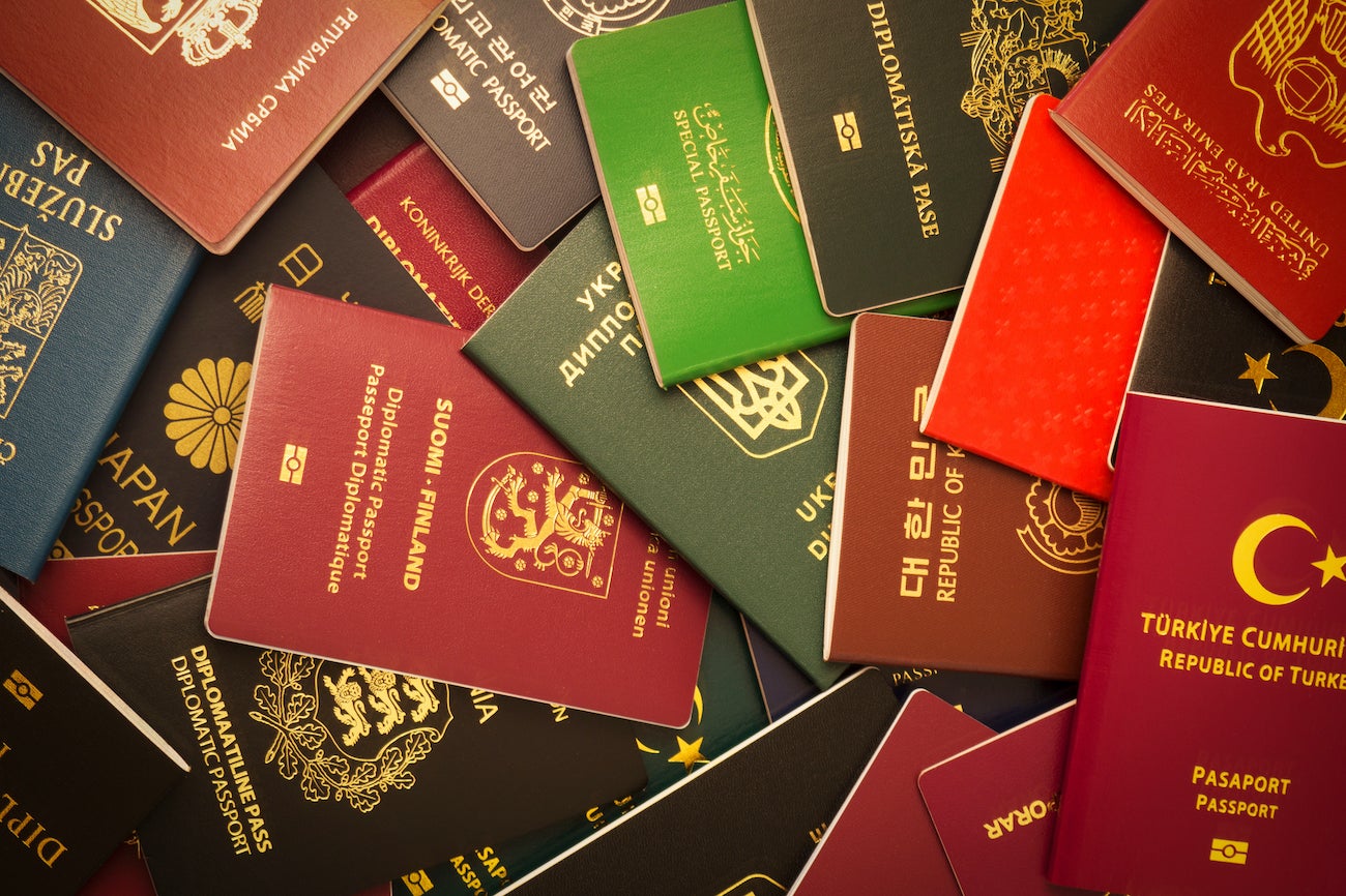 Pile of Passports