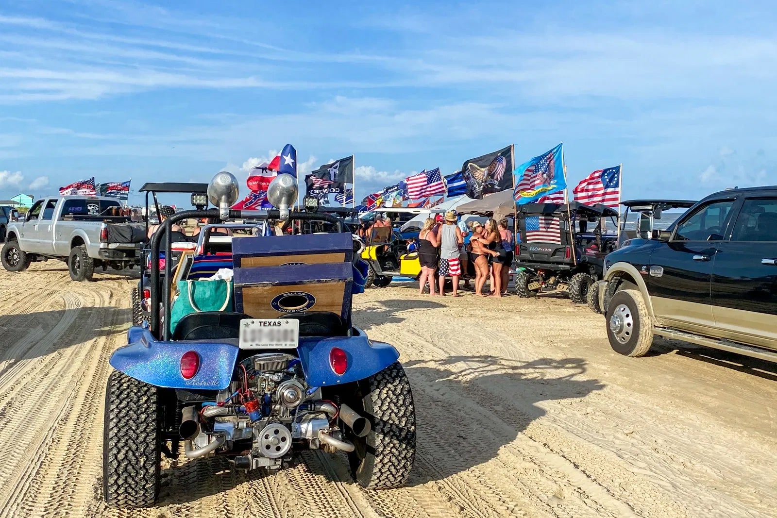 Texas rally beach