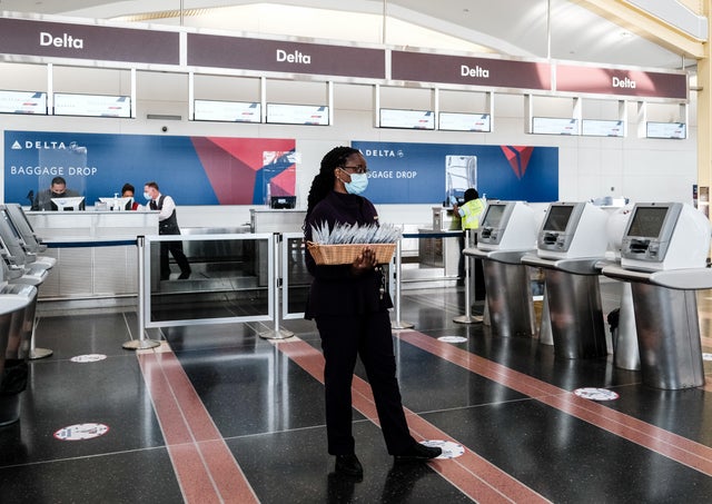 Delta Airlines Highlights Its Covid Safety Measures At National Airport