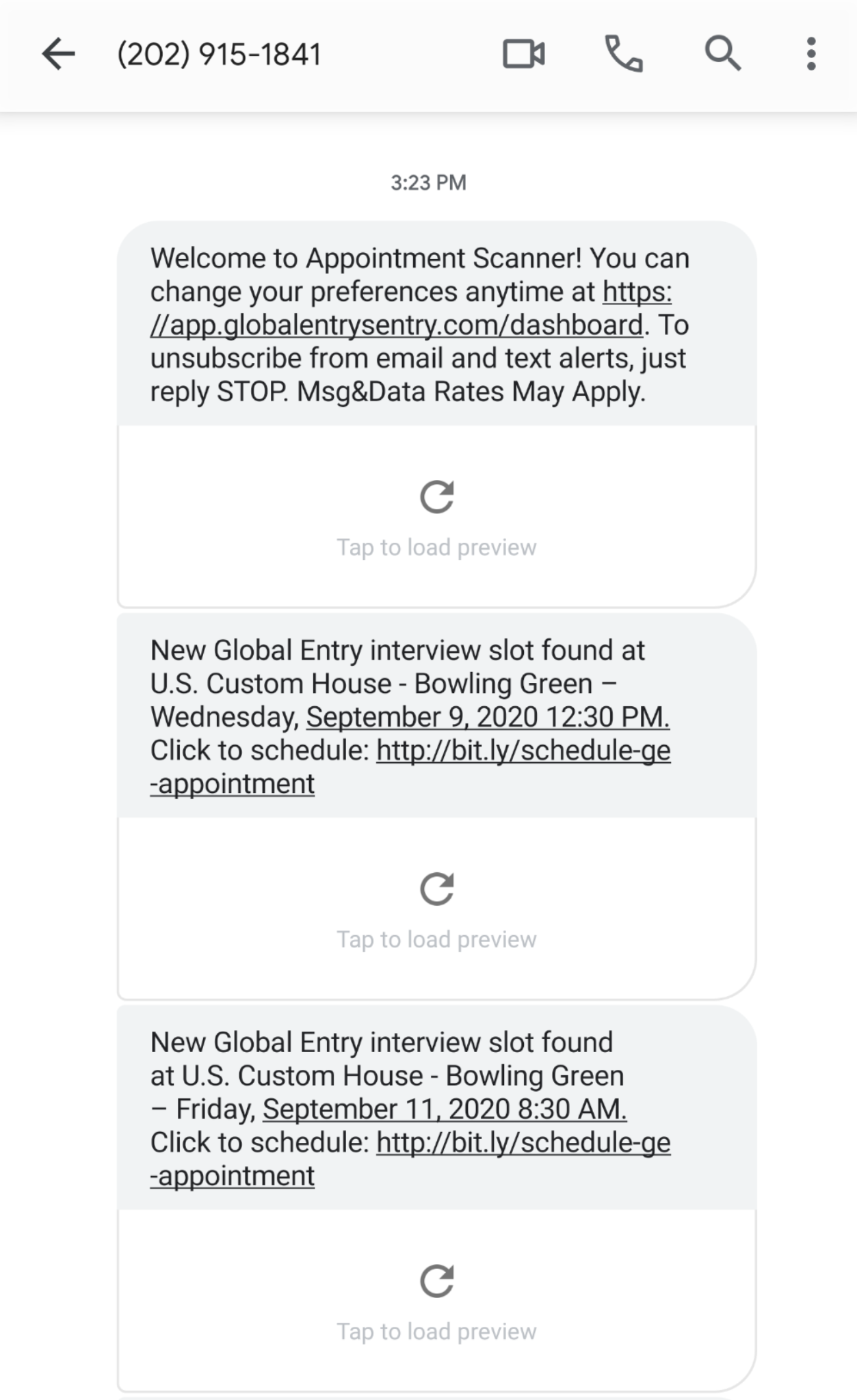 Appointment Scanner - Global Entry Interview Alerts