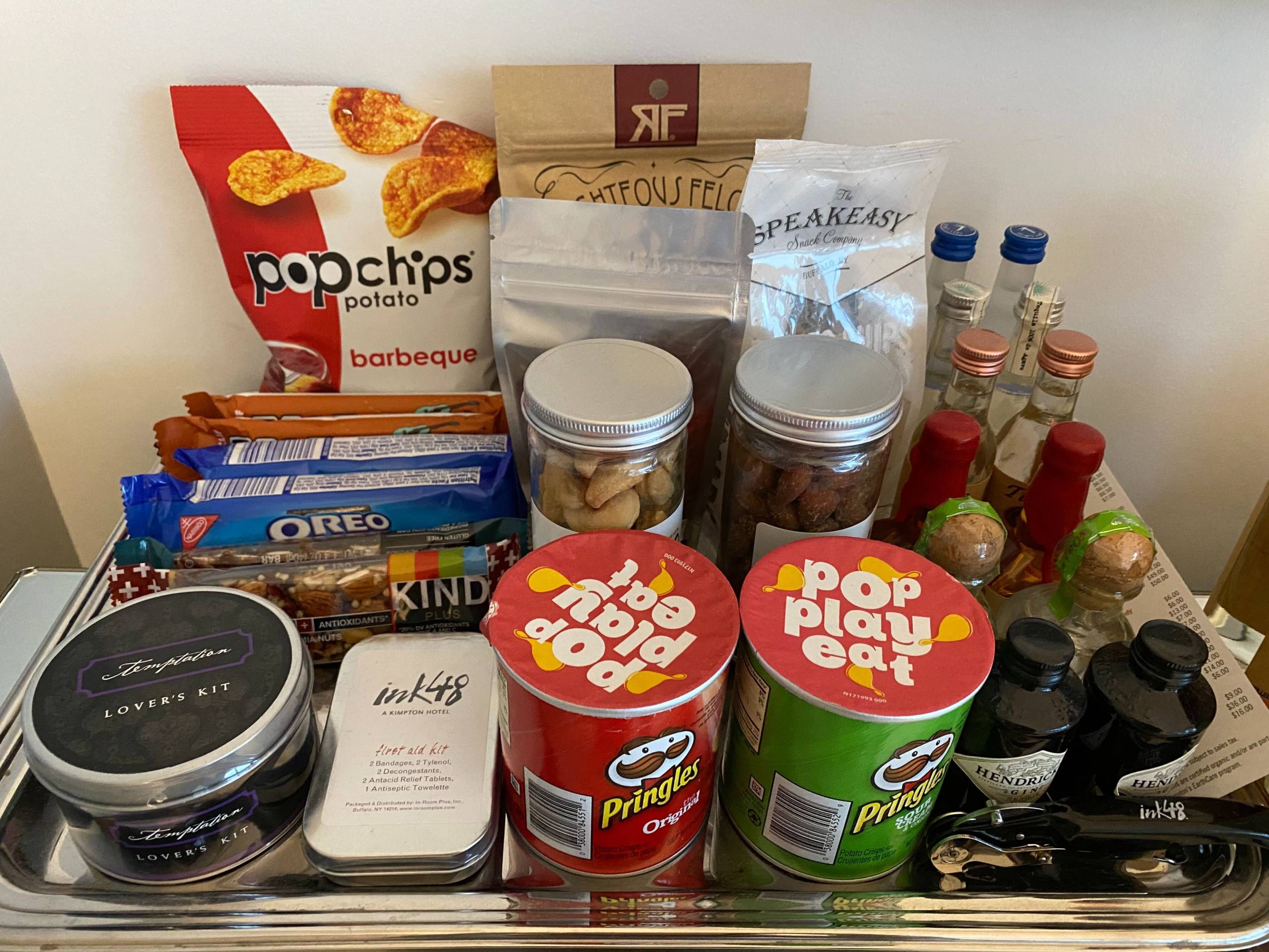 Raid the Kimpton mini bar (Photo by Summer Hull/The Points Guy)