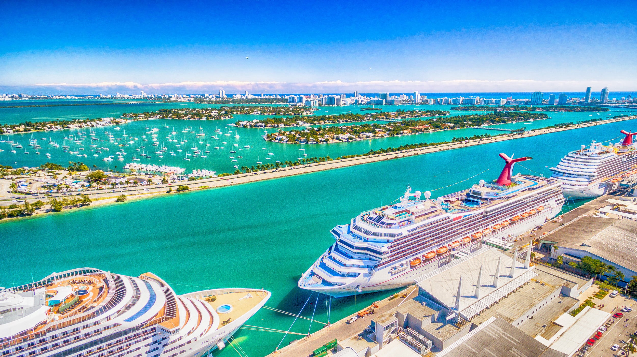 Port of Miami Carnival cruise ships