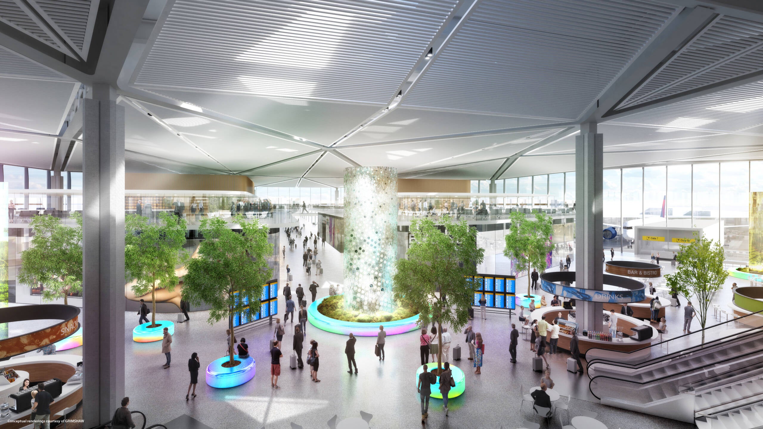 Newark's much-anticipated Terminal A is being unveiled on Tuesday