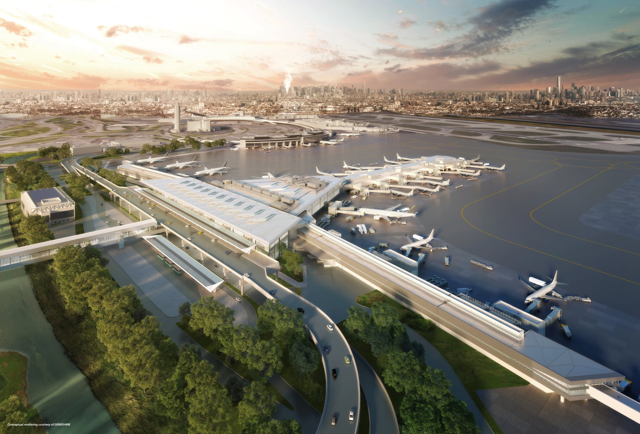 Newark airport just hit a major redevelopment milestone as Terminal A opening is..