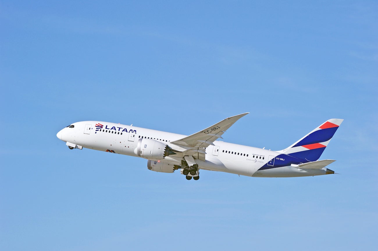 LATAM Boeing 787 in The Air