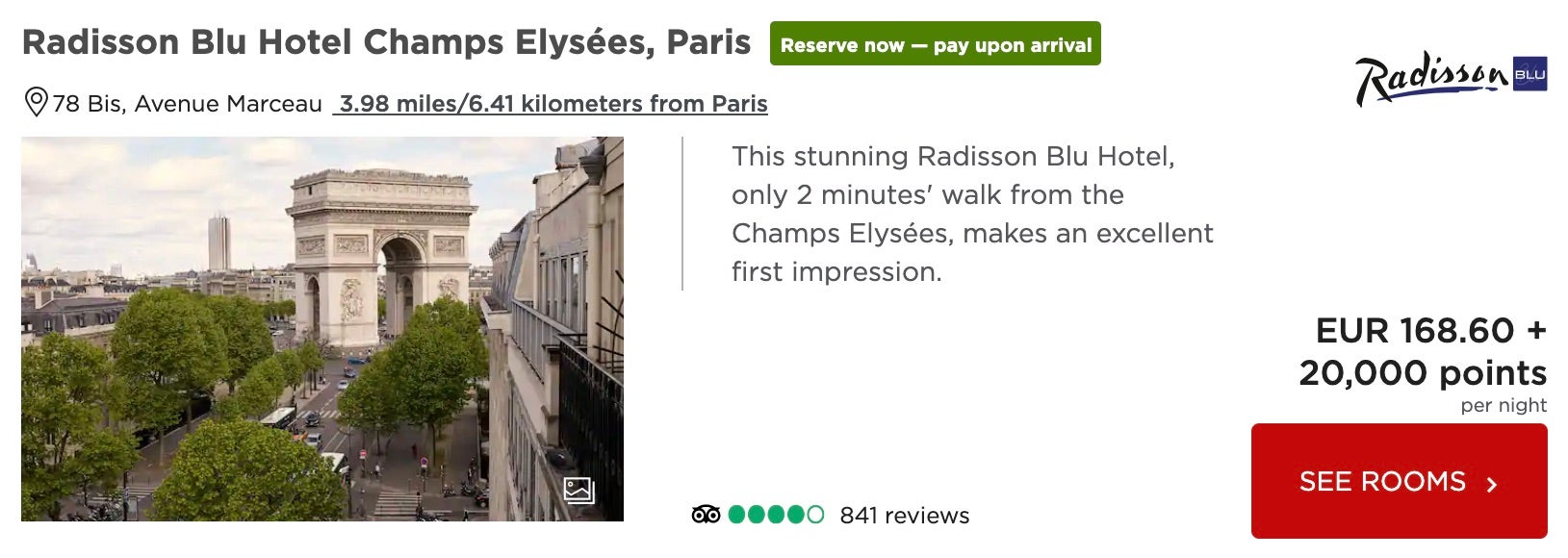 RADISSON BLU HOTEL CHAMPS ELYSEES, PARIS - Updated 2023 Prices