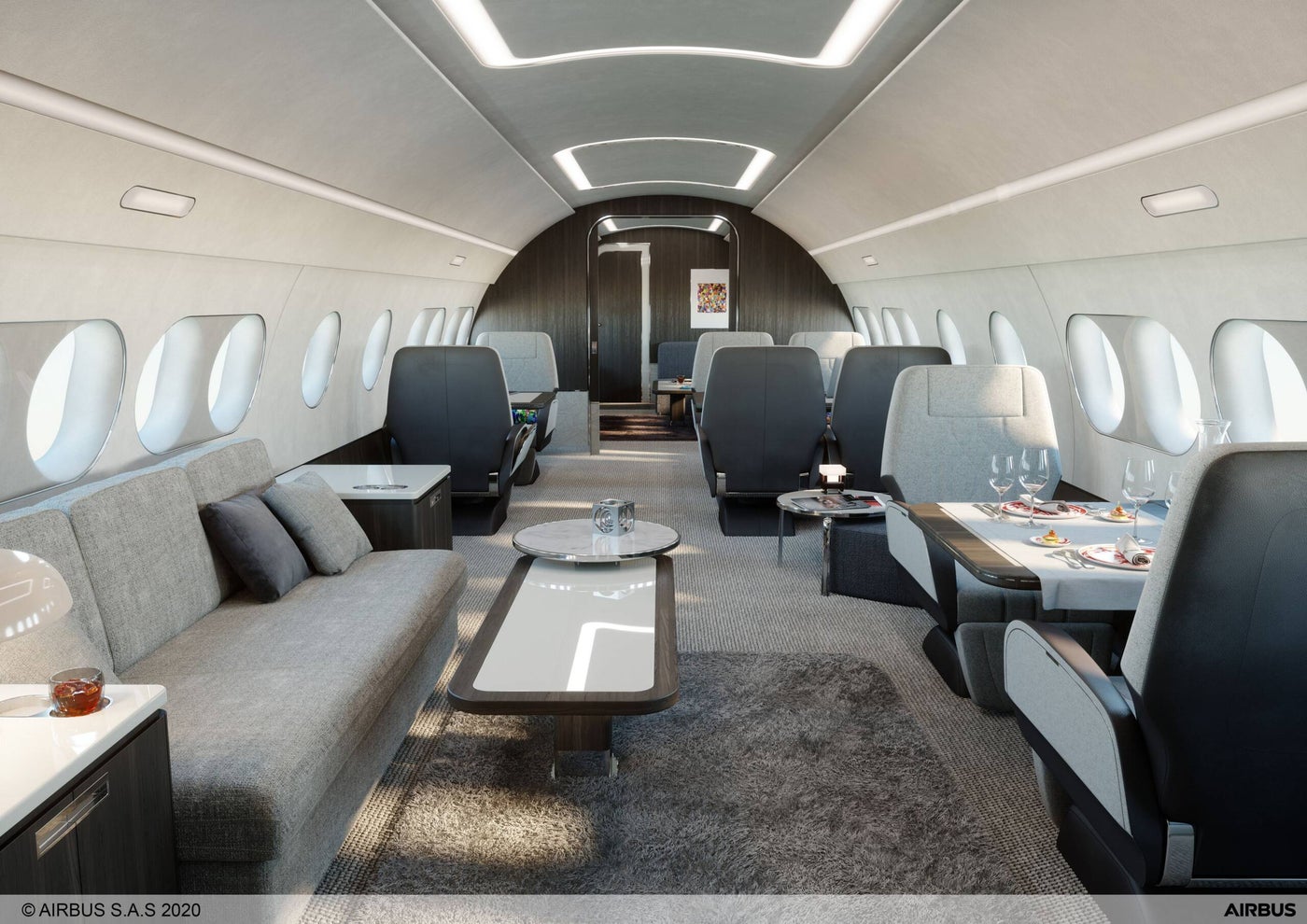 Inside Airbus' posh new A220-100 private jet, ACJ TwoTwenty