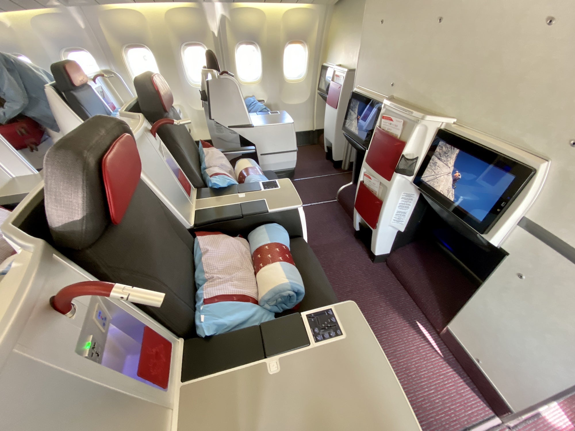 Austrian Airlines Business Class Cabin