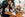 Family at dining room table shopping online