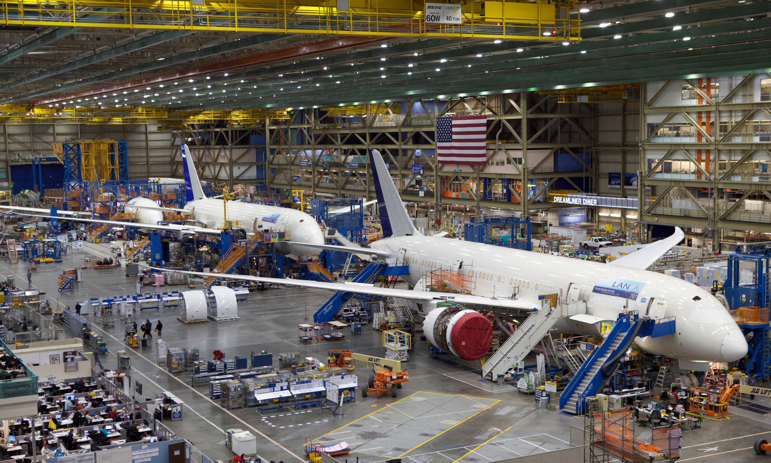 Центры авиакосмической промышленности. Сборочная линия Boeing 787. Завод Boeing Everett Factory. Авиаракетная промышленность США. Авиакосмическая промышленность США.