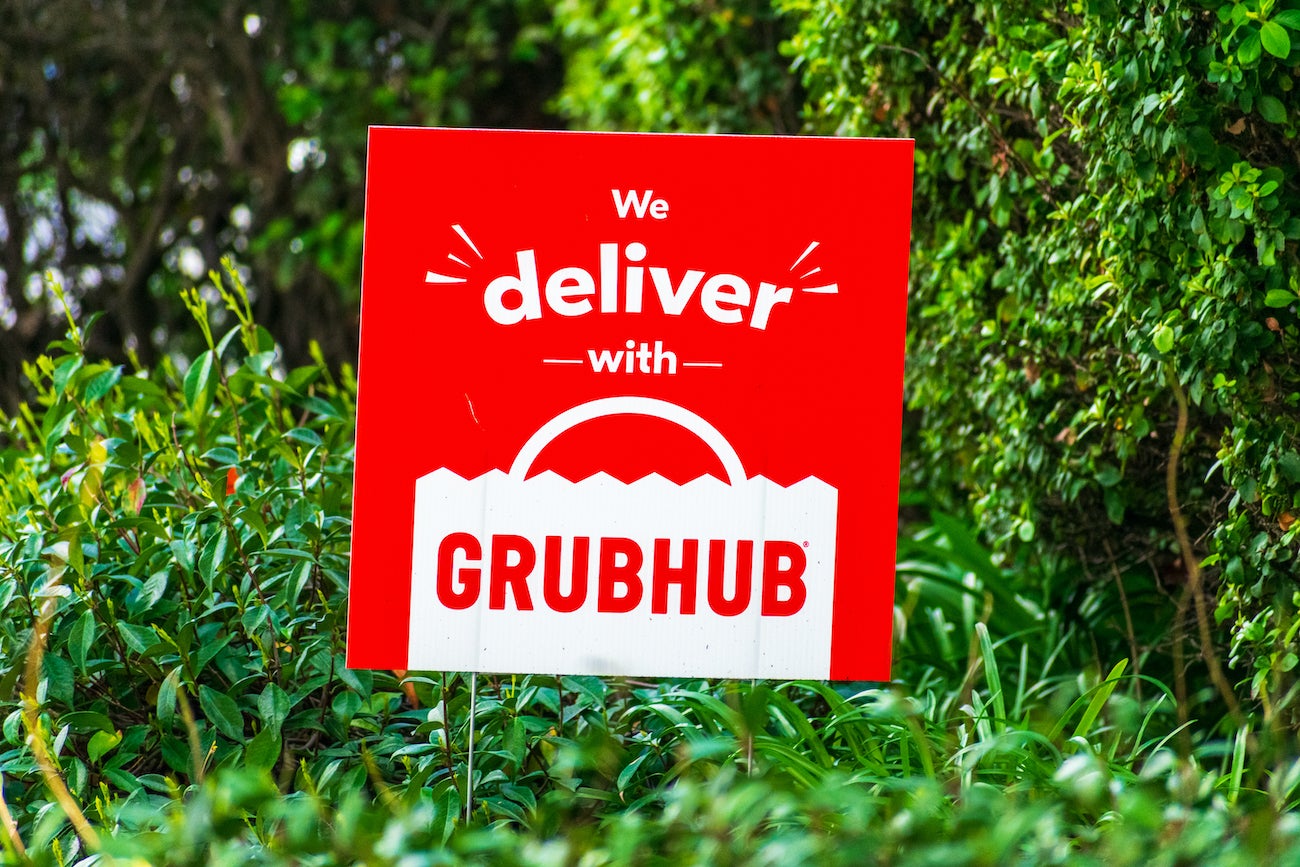 Grubhub Sign in Grass
