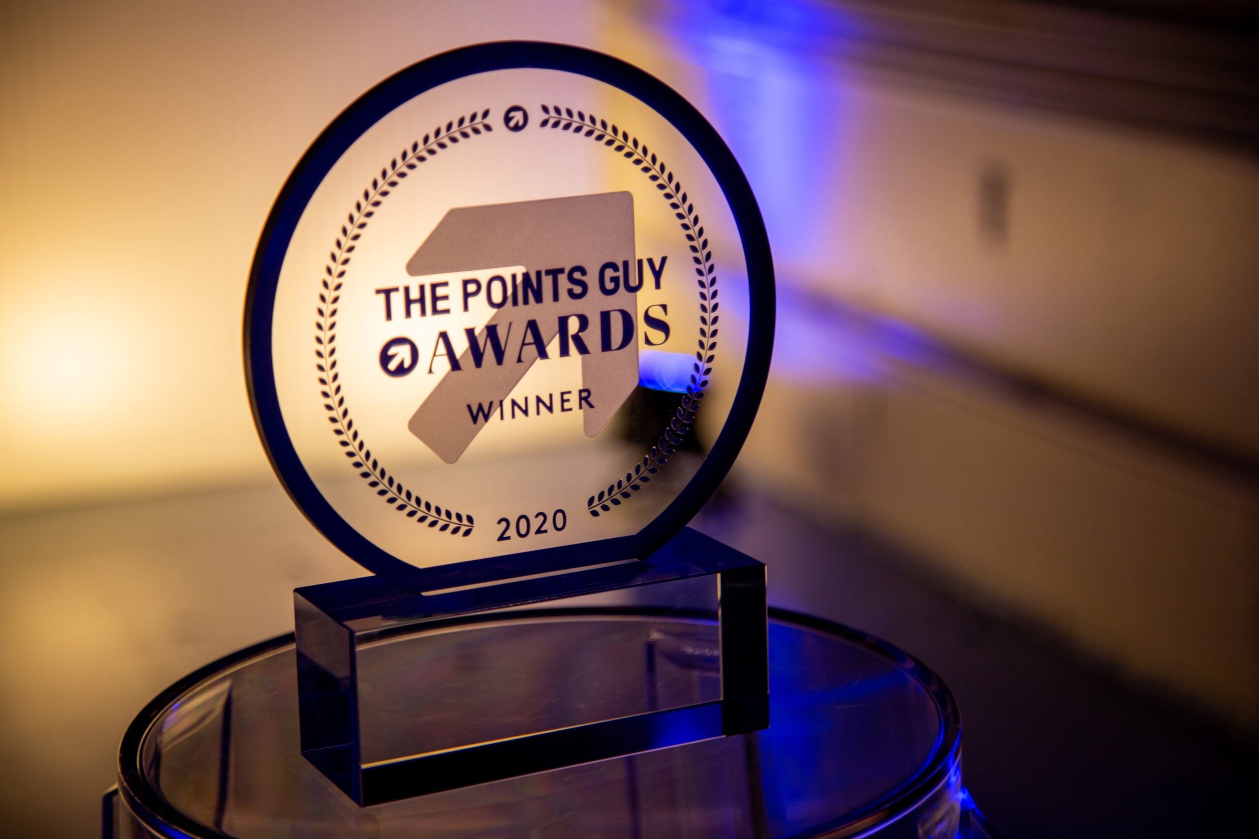A trophy for the 2020 TPG Awards