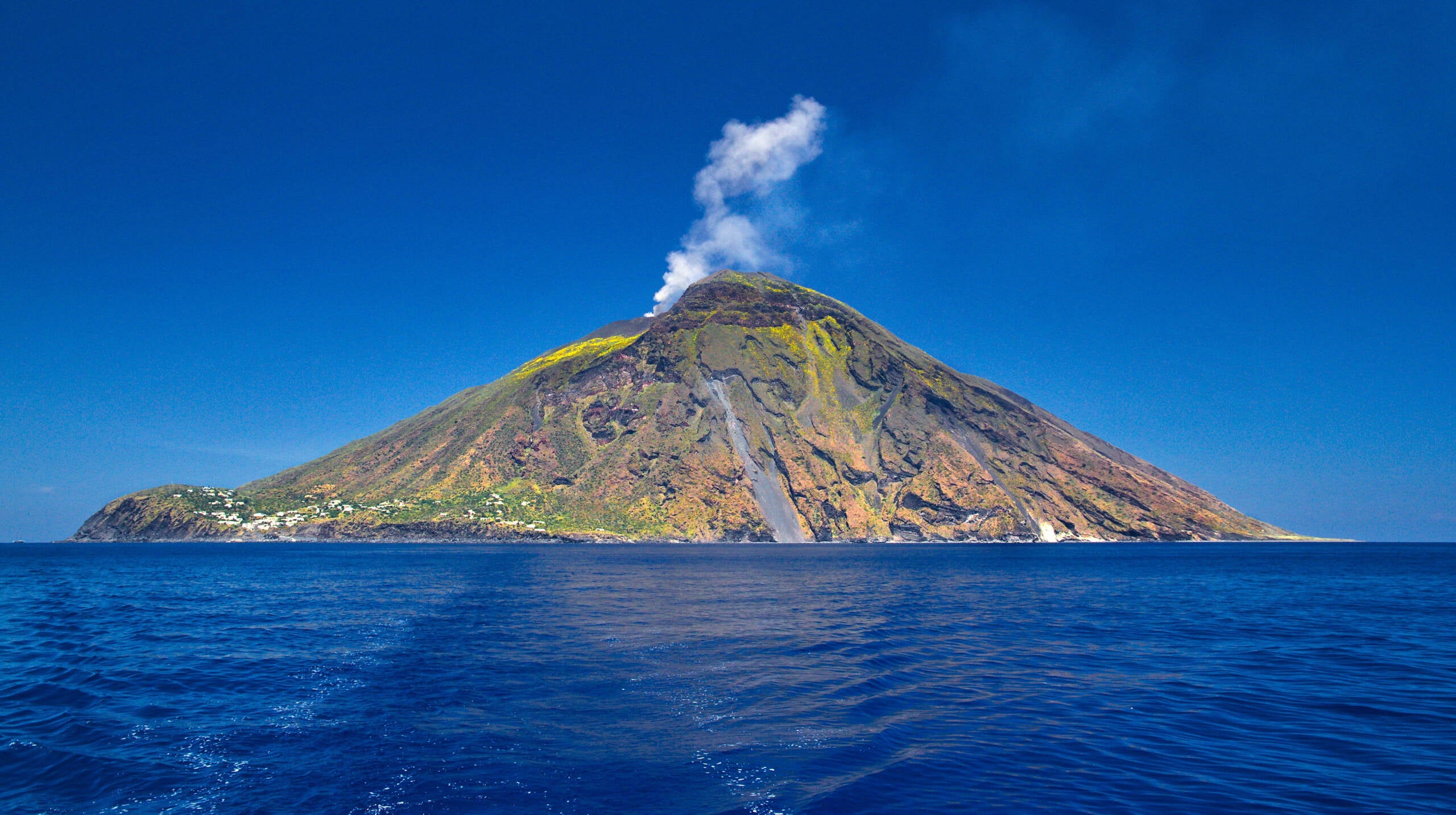 Stromboli volcanic island