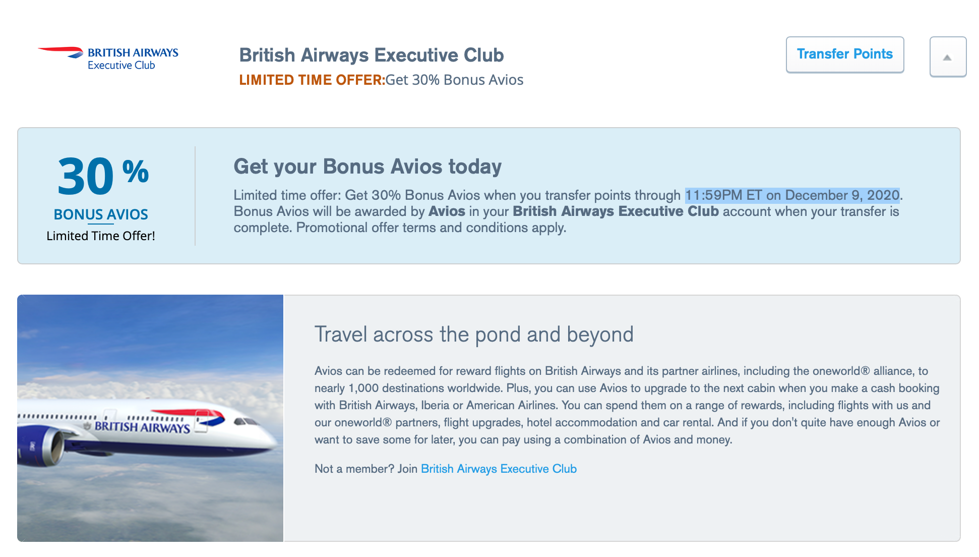 Get 30% Bonus Points When You Transfer Ultimate Rewards To British ...