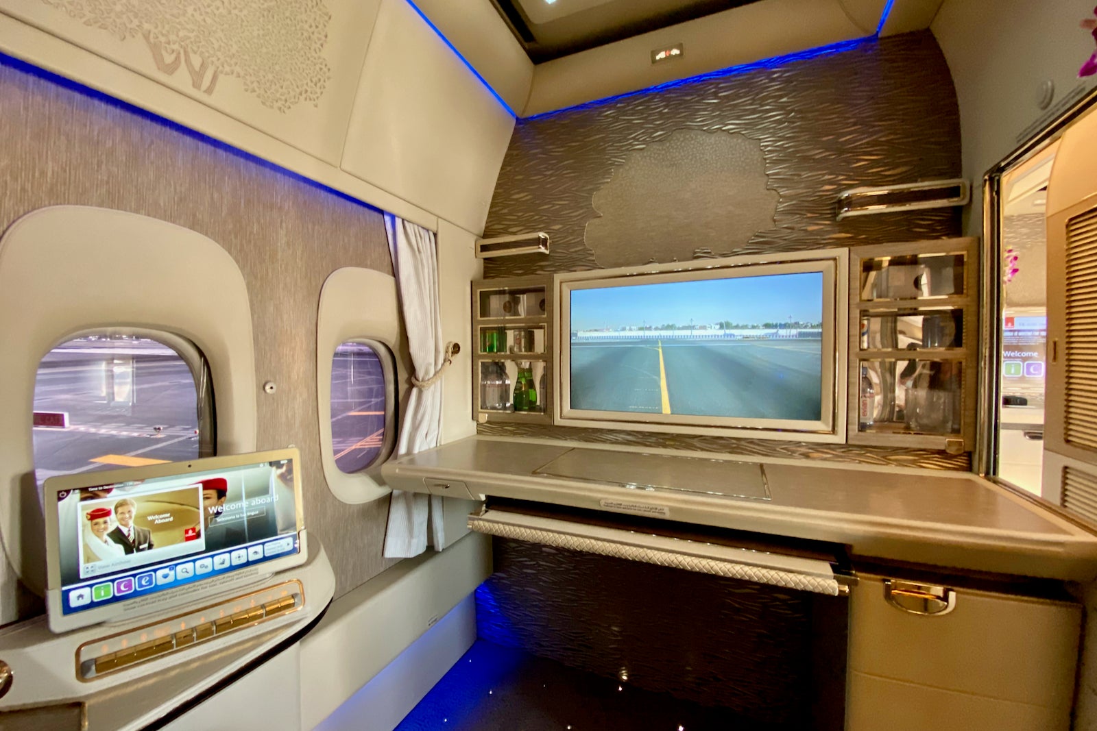 Luxury first-class flying