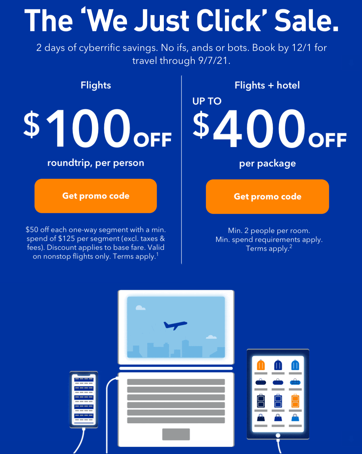 Deal alert Cyber Monday JetBlue discount code saves 100 on flights