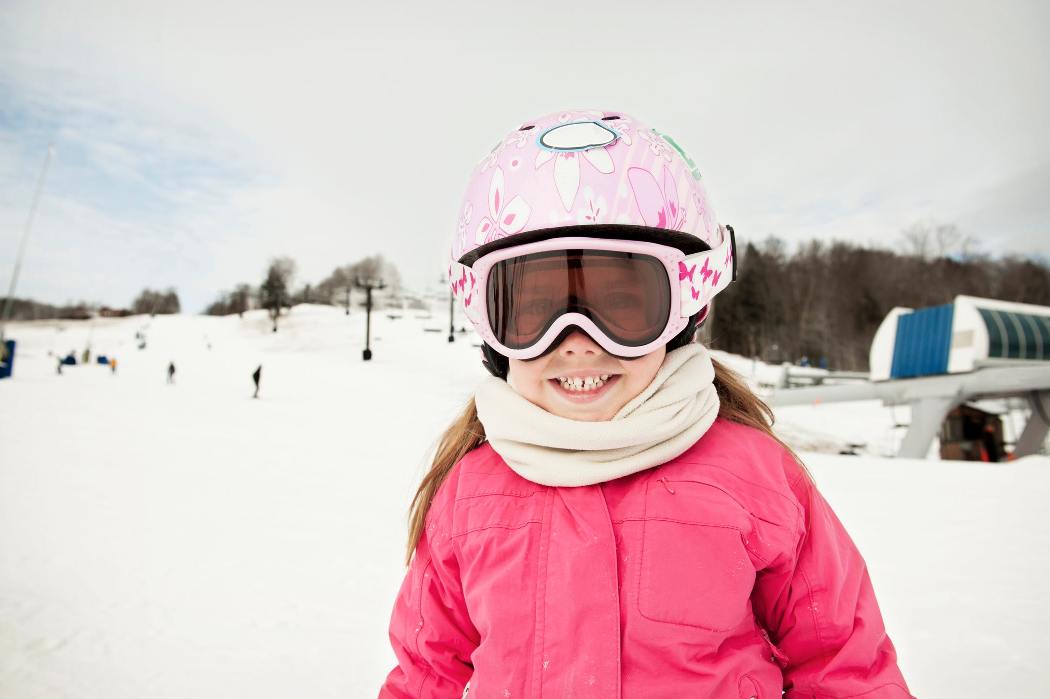 Child skiing New England Vermont