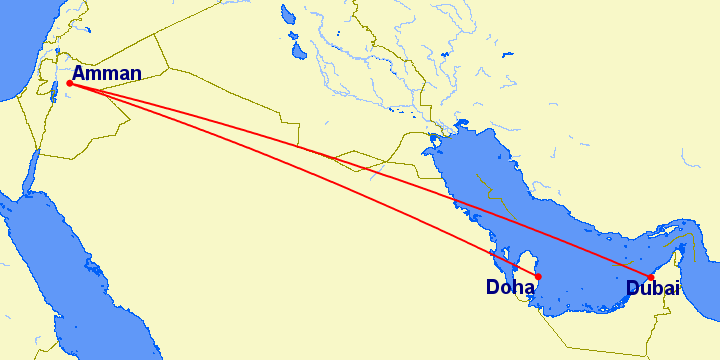 map of doha and dubai        <h3 class=